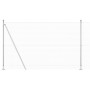 Reja con postes Plateado 1.5 x 10 m Acero