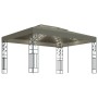 Double roof gazebo and taupe gray LED light strip 3x4 m 180 g/m² by vidaXL, Tents and gazebos - Ref: Foro24-3070313, Price: 3...