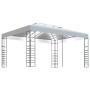 Cenador con tira de luces LED blanco 4x3x2,7 m de vidaXL, Carpas y cenadores - Ref: Foro24-3070307, Precio: 253,76 €, Descuen...
