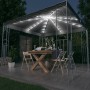Cenador con tira de luces LED gris antracita 300x300 cm de vidaXL, Carpas y cenadores - Ref: Foro24-3070339, Precio: 270,75 €...