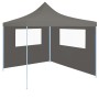 Seitenwand des Pavillons mit anthrazitgrauen 4x2 m großen Fenstern. von vidaXL, Zubehör für Pavillons und Pavillons - Ref: Fo...