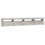 Mueble de TV con luces LED gris hormigón 240x35x40 cm de vidaXL, Muebles TV - Ref: Foro24-3152725, Precio: 154,41 €, Descuent...