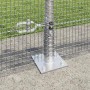 Reja con postes Plateado 0.6 x 25 m Acero