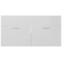 Glossy white engineered wood bathroom furniture set by vidaXL, Bathroom furniture - Ref: Foro24-3070979, Price: 153,48 €, Dis...