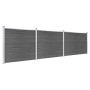 Black WPC Fence Panel Set 526x146 cm by vidaXL, fence panels - Ref: Foro24-3070460, Price: 598,94 €, Discount: %