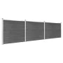 Schwarzes WPC-Zaunplatten-Set 526 x 146 cm von vidaXL, Zaunpaneele - Ref: Foro24-3070460, Preis: 615,21 €, Rabatt: %