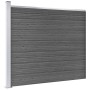 Black WPC Fence Panel Set 526x146 cm by vidaXL, fence panels - Ref: Foro24-3070460, Price: 598,94 €, Discount: %