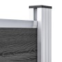 Black WPC Fence Panel Set 526x146 cm by vidaXL, fence panels - Ref: Foro24-3070460, Price: 598,94 €, Discount: %
