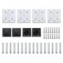 Schwarzes WPC-Zaunplatten-Set 526 x 146 cm von vidaXL, Zaunpaneele - Ref: Foro24-3070460, Preis: 615,21 €, Rabatt: %