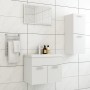 Badmöbel-Set aus weißem Holzwerkstoff von vidaXL, Badezimmermöbel - Ref: Foro24-3071000, Preis: 109,06 €, Rabatt: %