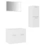 Engineered wood white bathroom furniture set by vidaXL, Bathroom furniture - Ref: Foro24-3071000, Price: 109,06 €, Discount: %