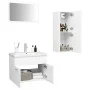 Engineered wood white bathroom furniture set by vidaXL, Bathroom furniture - Ref: Foro24-3071000, Price: 109,06 €, Discount: %