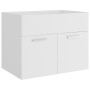 Badmöbel-Set aus weißem Holzwerkstoff von vidaXL, Badezimmermöbel - Ref: Foro24-3071000, Preis: 109,06 €, Rabatt: %
