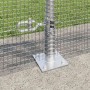 Reja con postes Plateado 0.8 x 25 m Acero