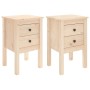 Nachttische 2 Stück aus massivem Kiefernholz 40x35x61,5 cm von vidaXL, Nachttische - Ref: Foro24-813690, Preis: 99,27 €, Raba...