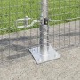 Reja con postes Plateado 0.8 x 25 m Acero