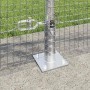 Reja con postes Plateado 1 x 25 m Acero