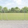 Reja con postes Plateado 1.2 x 25 m Acero