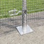 Reja con postes Plateado 1.2 x 25 m Acero