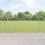Reja con postes Plateado 1.2 x 25 m Acero