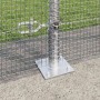 Reja con postes Plateado 1.4 x 25 m Acero