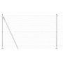 Reja con postes Plateado 1.4 x 25 m Acero