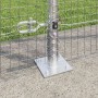 Reja con postes Plateado 1.4 x 25 m Acero