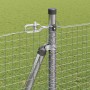Reja con postes Plateado 1.4 x 25 m Acero
