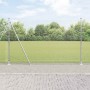 Reja con postes Plateado 1.5 x 25 m Acero