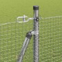 Reja con postes Plateado 1.5 x 25 m Acero