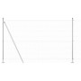 Reja con postes Plateado 1.5 x 25 m Acero