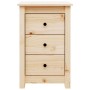 Nachttische 2 Stück aus massivem Kiefernholz 40x35x61,5 cm von vidaXL, Nachttische - Ref: Foro24-813700, Preis: 120,41 €, Rab...