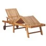 Sun loungers 2 units solid teak wood with anthracite cushion by vidaXL, Loungers - Ref: Foro24-3073186, Price: 594,07 €, Disc...