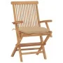 Garden chairs 8 pcs solid teak wood with beige cushions by vidaXL, Garden chairs - Ref: Foro24-3072907, Price: 630,98 €, Disc...