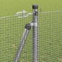 Reja con postes Plateado 1.2 x 50 m Acero