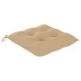 Garden chairs 8 pcs solid teak wood with beige cushions by vidaXL, Garden chairs - Ref: Foro24-3072907, Price: 630,98 €, Disc...