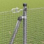 Reja con postes Plateado 1.2 x 50 m Acero