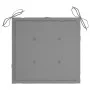 Gartenstühle 4 Einheiten aus massivem Teakholz mit Kissen von vidaXL, Gartenstühle - Ref: Foro24-3073089, Preis: 452,60 €, Ra...