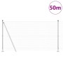 Reja con postes Plateado 1.2 x 50 m Acero