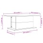 White engineered wood coffee table 102x55.5x40 cm by vidaXL, Coffee table - Ref: Foro24-810307, Price: 44,83 €, Discount: %