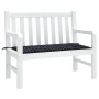 Gartenbankauflage Oxford-Stoff kariert schwarz 120x50x3cm von vidaXL, Kissen für Stühle und Sofas - Ref: Foro24-361136, Preis...