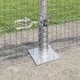 Reja con postes Plateado 0.5 x 100 m Acero
