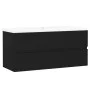 Black engineered wood cabinet with sink by vidaXL, bathroom vanities - Ref: Foro24-3071568, Price: 288,19 €, Discount: %