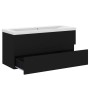 Black engineered wood cabinet with sink by vidaXL, bathroom vanities - Ref: Foro24-3071568, Price: 299,38 €, Discount: %