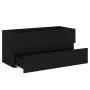 Black engineered wood cabinet with sink by vidaXL, bathroom vanities - Ref: Foro24-3071568, Price: 288,19 €, Discount: %