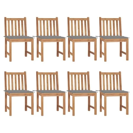Garden chairs 8 units teak wood with cushions by vidaXL, Garden chairs - Ref: Foro24-3073143, Price: 918,86 €, Discount: %