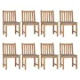 Garden chairs 8 units teak wood with cushions by vidaXL, Garden chairs - Ref: Foro24-3073143, Price: 918,86 €, Discount: %