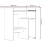 Schreibtisch aus geräuchertem Eichenfurnier 80x45x74 cm von vidaXL, Schreibtische - Ref: Foro24-815477, Preis: 63,38 €, Rabat...