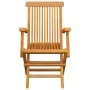 Garden chairs 8 pcs solid teak wood with gray cushions by vidaXL, Garden chairs - Ref: Foro24-3072890, Price: 620,58 €, Disco...