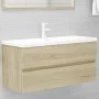 Mueble con lavabo madera de ingeniería roble Sonoma de vidaXL, Tocadores de baño - Ref: Foro24-3071570, Precio: 282,63 €, Des...